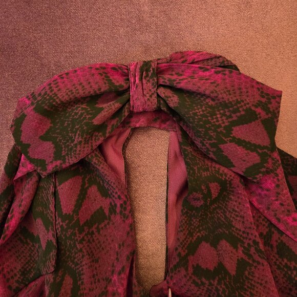 WHBM Sleeveless Pleated Halter Midi Dress, Sz 10 - Picture 15 of 15